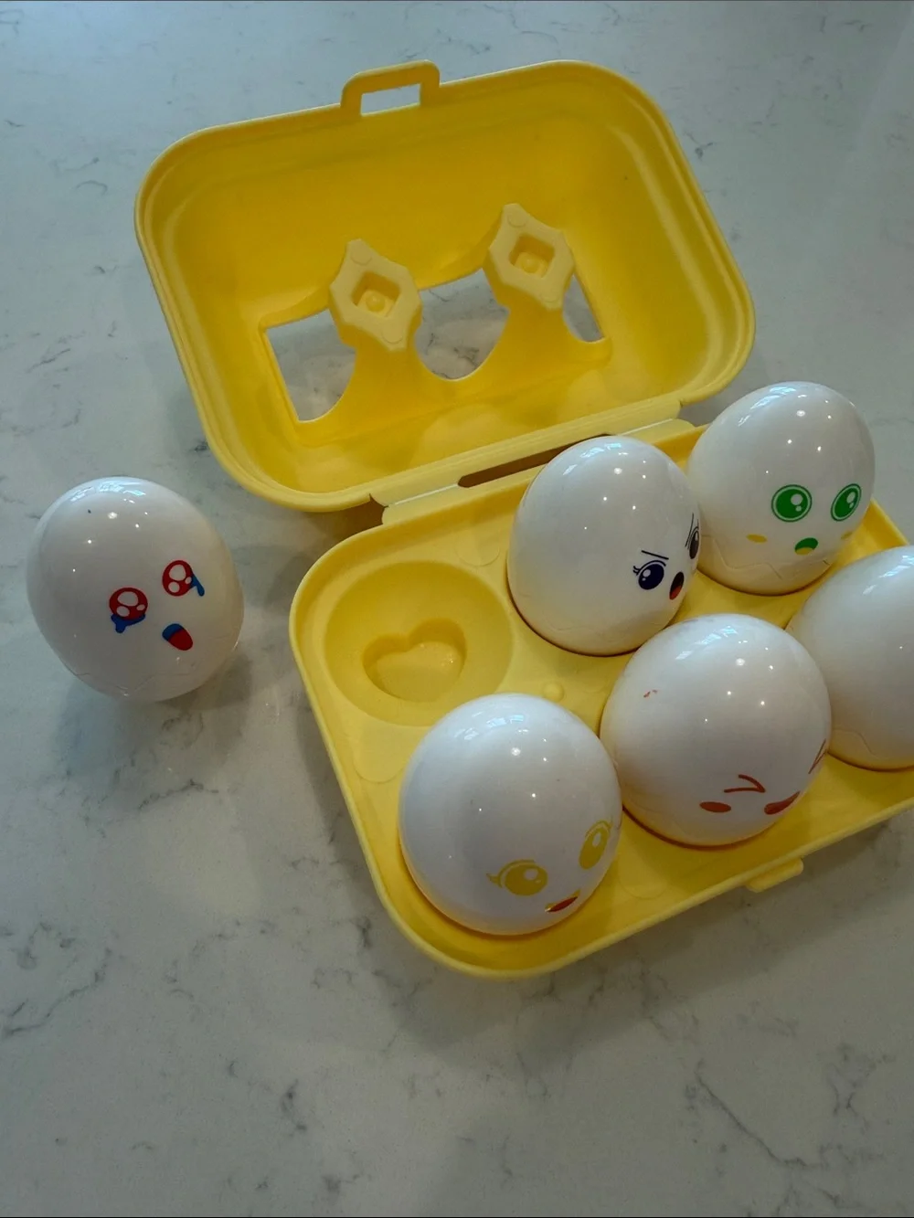 Yellow Egg Surprise Face Toy Set - 6-Pack